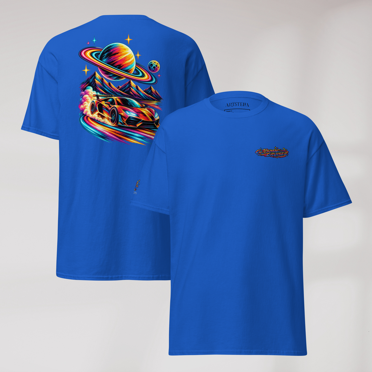 Cosmic Cruiser T-Shirt Vibrant – Farbe Royalblau – Ansicht 1