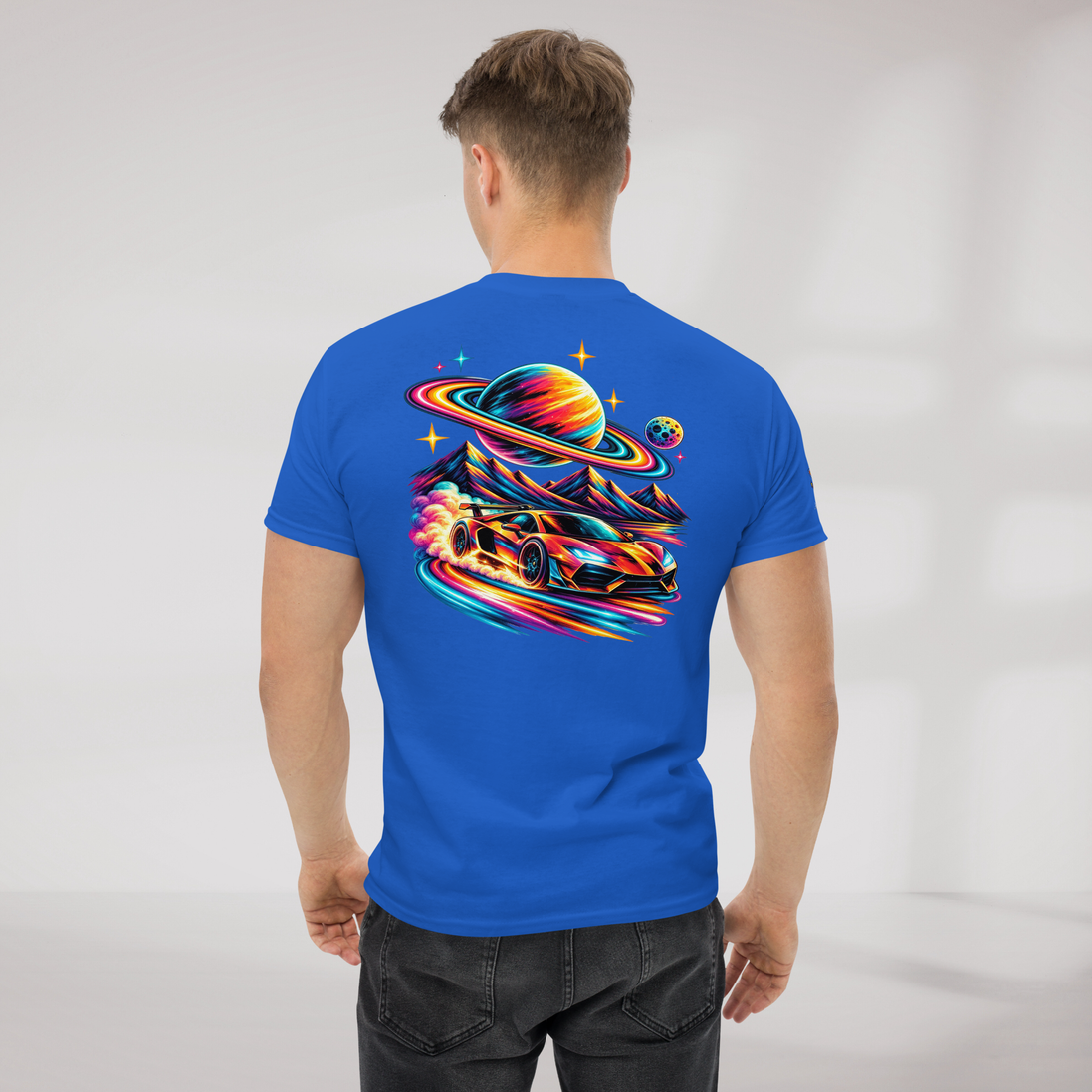 Cosmic Cruiser T-Shirt Vibrant – Farbe Royalblau – Ansicht 6