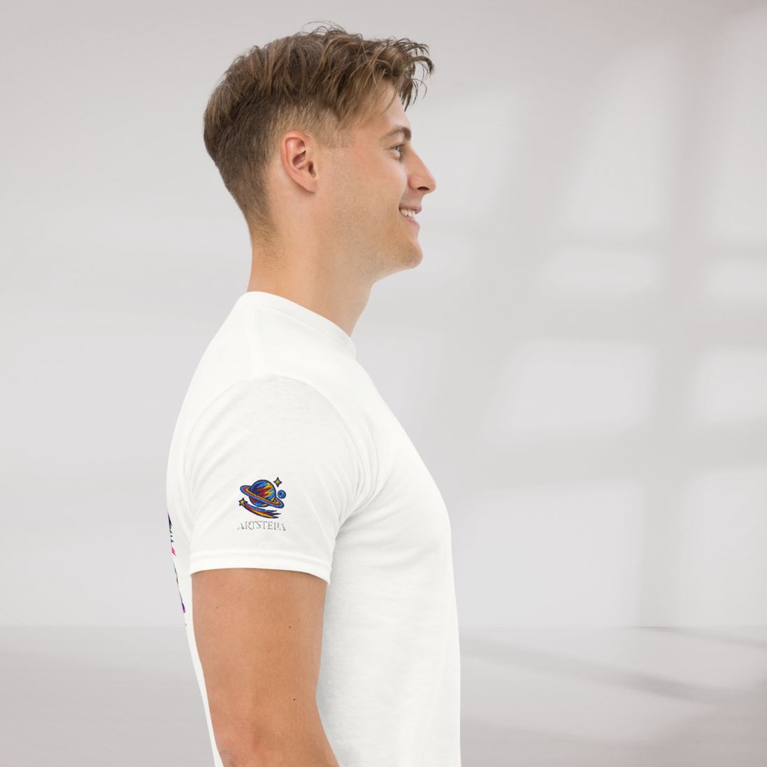 Cosmic Cruiser T-Shirt Vibrant – Farbe Weiß – Ansicht 4