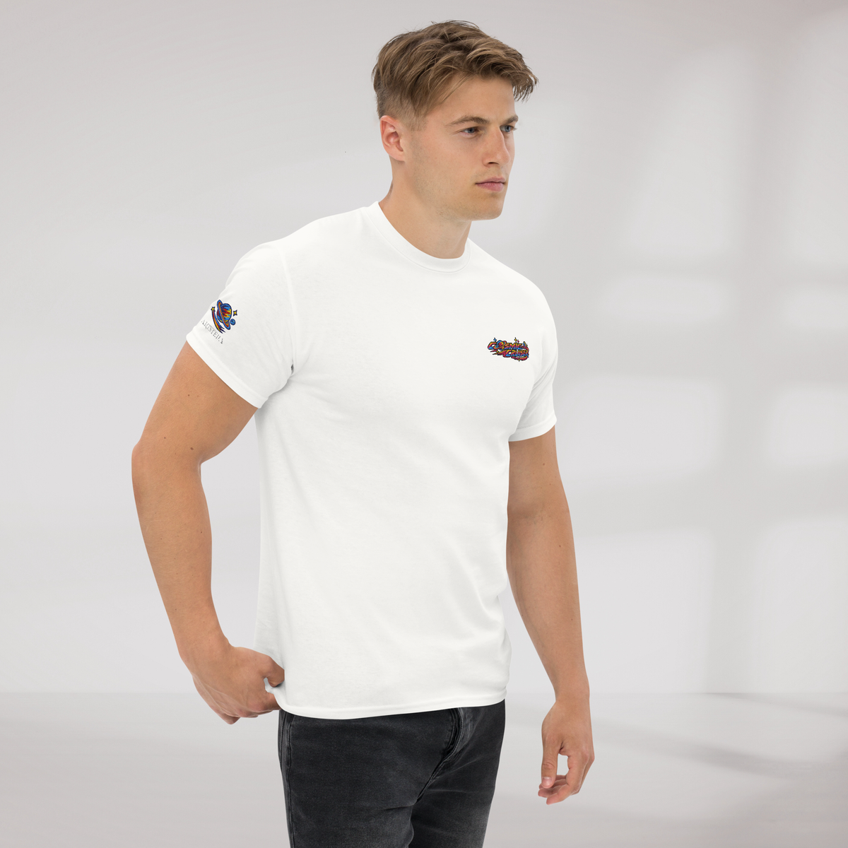 Cosmic Cruiser T-Shirt Vibrant – Farbe Weiß – Ansicht 5