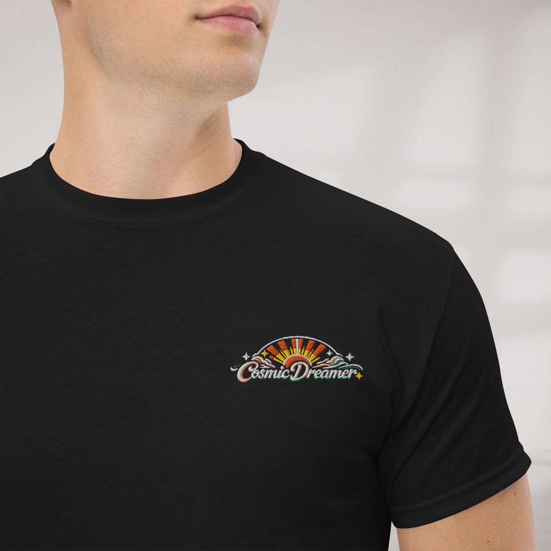 Cosmic Dreamer T-Shirt Retro – Farbe Schwarz – Ansicht 4