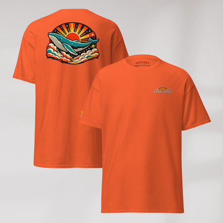 Cosmic Dreamer T-Shirt Retro – Farbe Orange – Ansicht 1
