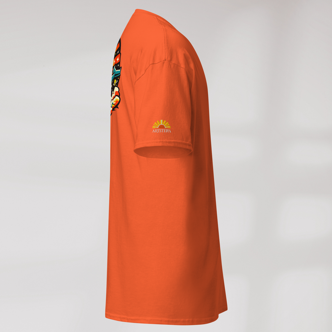 Cosmic Dreamer T-Shirt Retro – Farbe Orange – Ansicht 2
