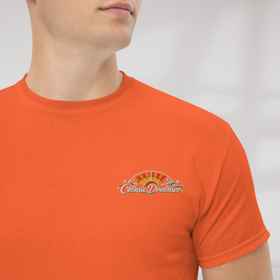 Cosmic Dreamer T-Shirt Retro – Farbe Orange – Ansicht 3