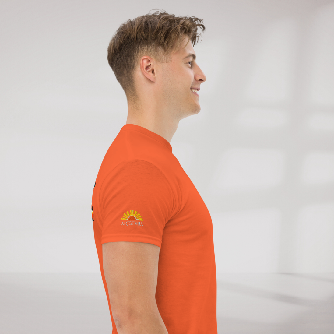 Cosmic Dreamer T-Shirt Retro – Farbe Orange – Ansicht 4