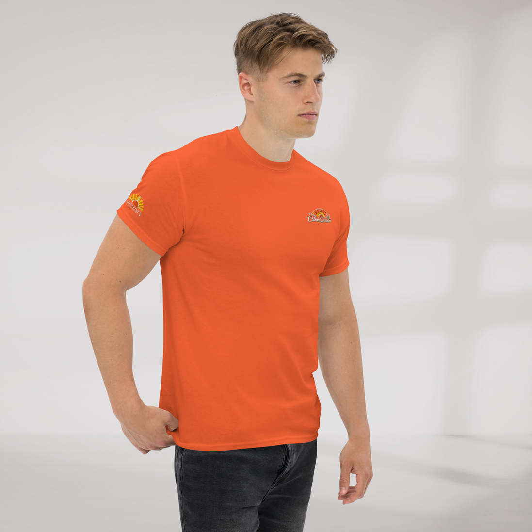 Cosmic Dreamer T-Shirt Retro – Farbe Orange – Ansicht 5