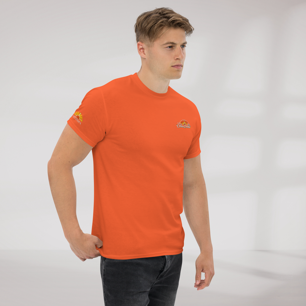Cosmic Dreamer T-Shirt Retro – Farbe Orange – Ansicht 5