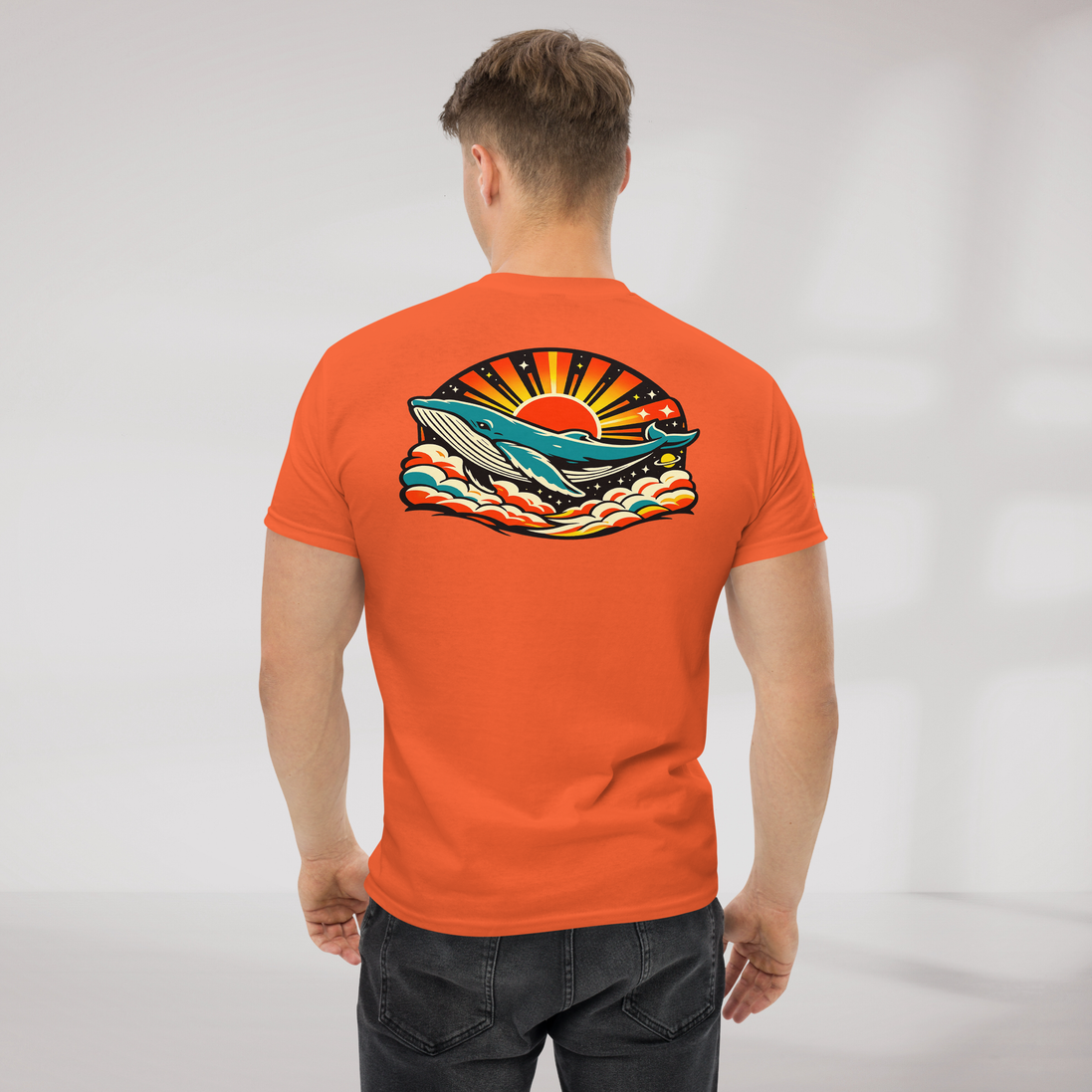 Cosmic Dreamer T-Shirt Retro – Farbe Orange – Ansicht 6