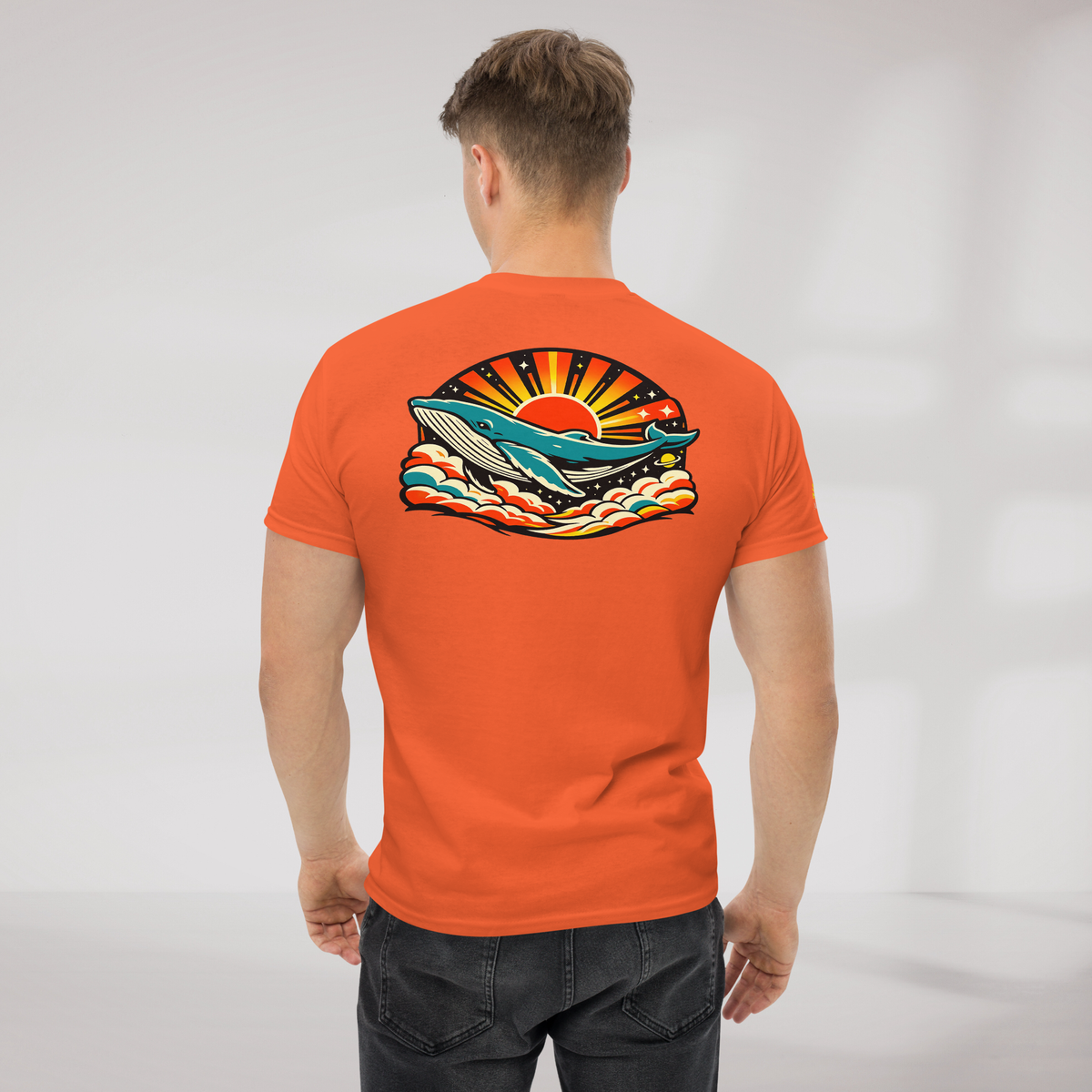 Cosmic Dreamer T-Shirt Retro – Farbe Orange – Ansicht 6