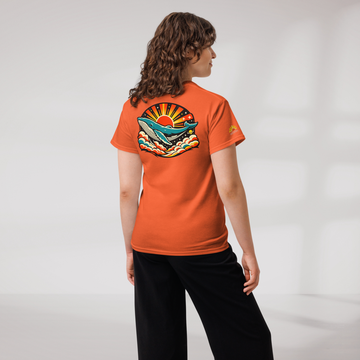 Cosmic Dreamer T-Shirt Retro – Farbe Orange – Ansicht 8