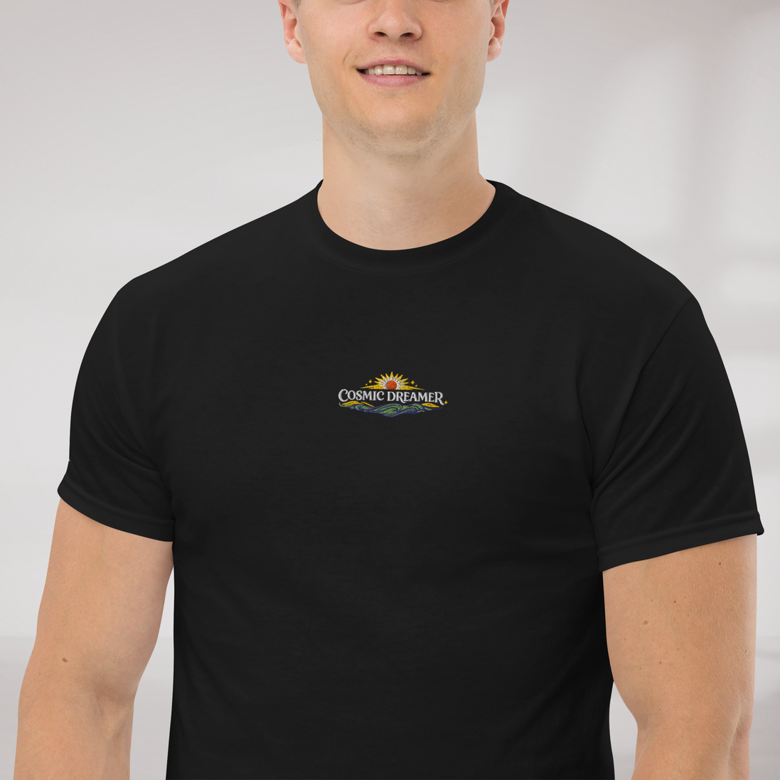 Cosmic Dreamer T-Shirt Vibrant Grün ver. – Farbe Schwarz – Ansicht 4