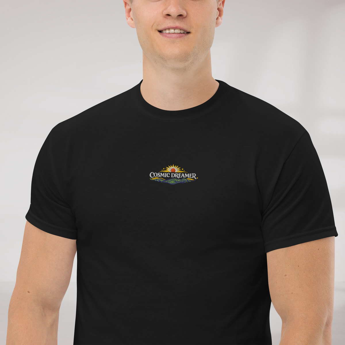Cosmic Dreamer T-Shirt Vibrant Grün ver. – Farbe Schwarz – Ansicht 4