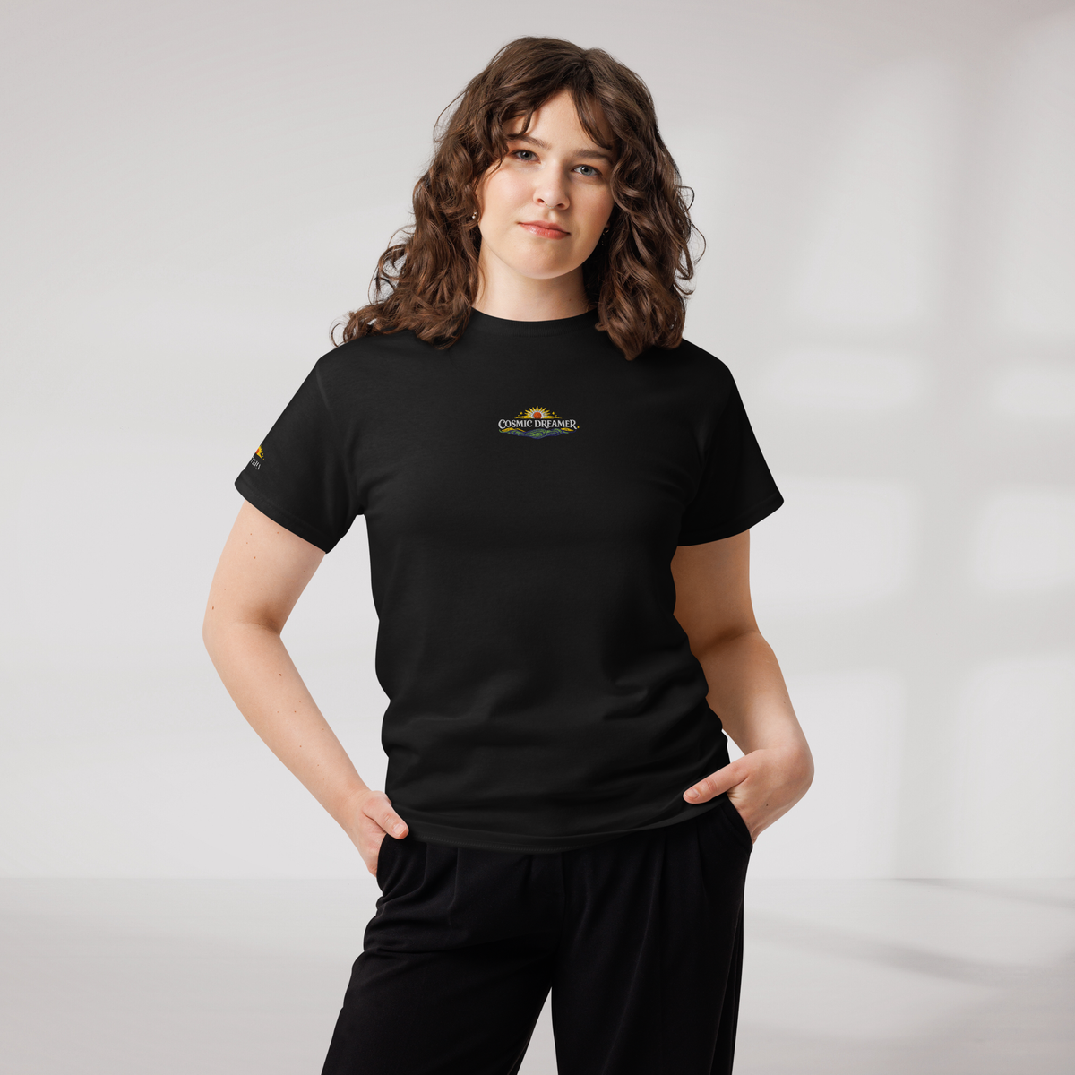 Cosmic Dreamer T-Shirt Vibrant Grün ver. – Farbe Schwarz – Ansicht 7