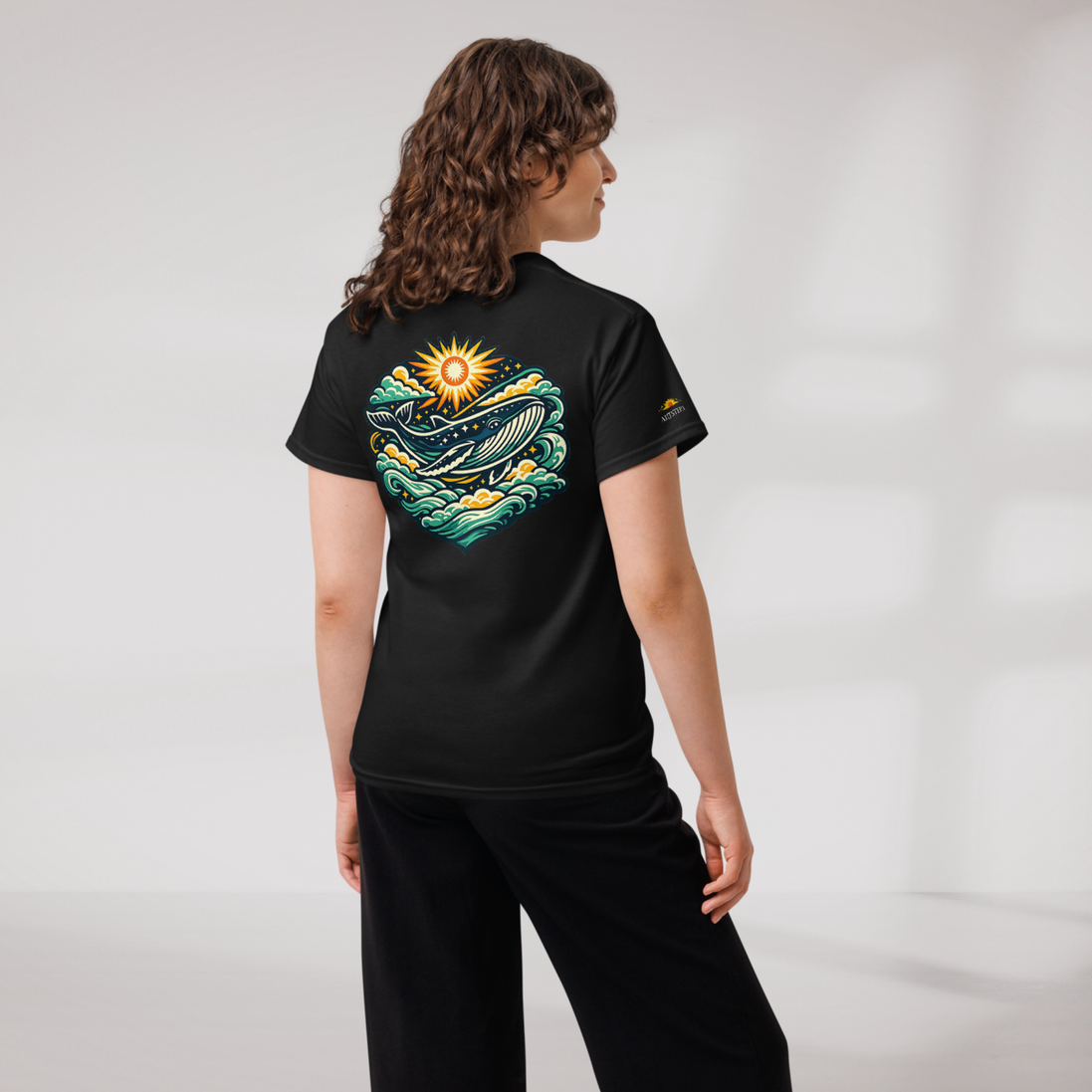 Cosmic Dreamer T-Shirt Vibrant Grün ver. – Farbe Schwarz – Ansicht 8