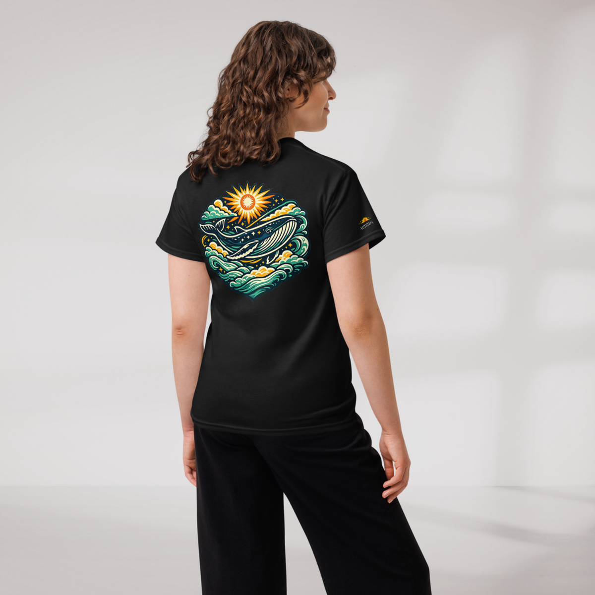 Cosmic Dreamer T-Shirt Vibrant Grün ver. – Farbe Schwarz – Ansicht 8