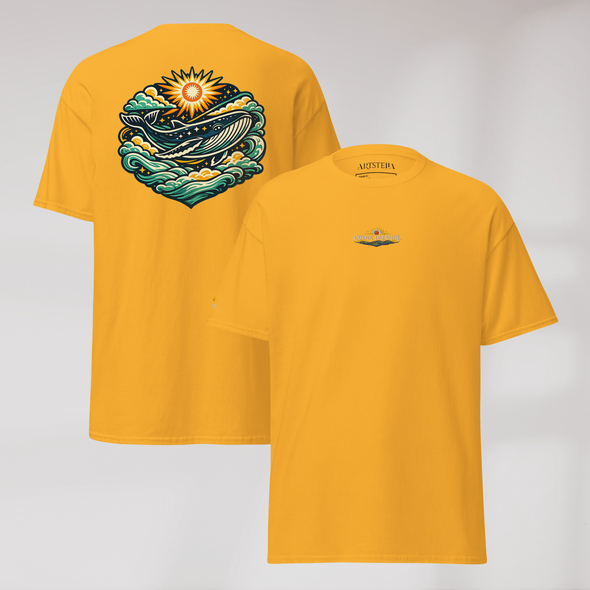 Cosmic Dreamer T-Shirt Vibrant Grün ver. – Farbe Gold – Ansicht 1