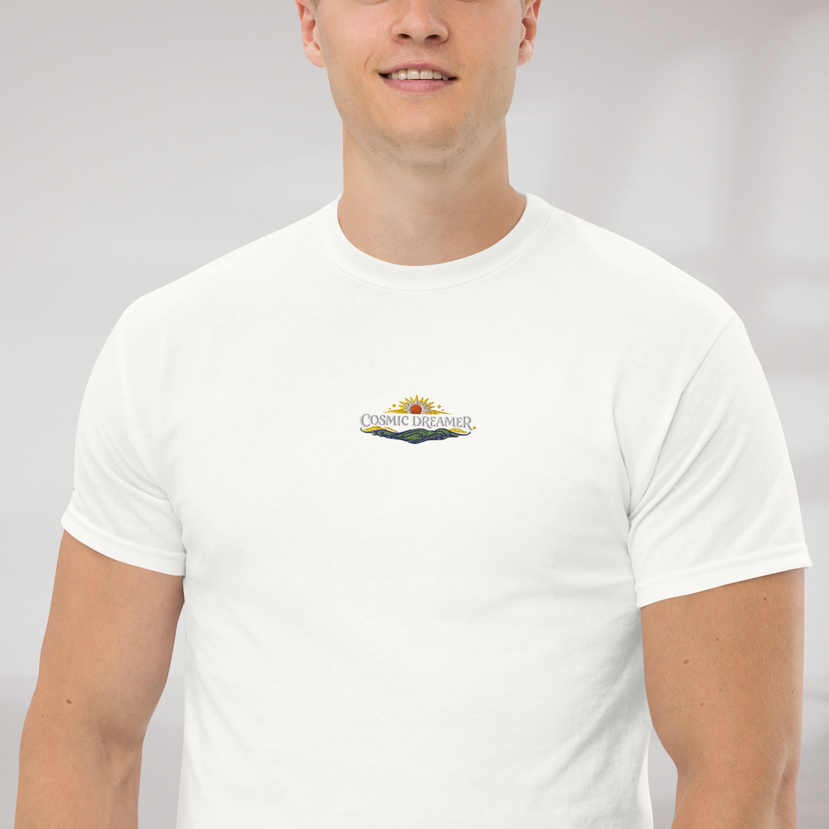 Cosmic Dreamer T-Shirt Vibrant Grün ver. – Farbe Weiß – Ansicht 3