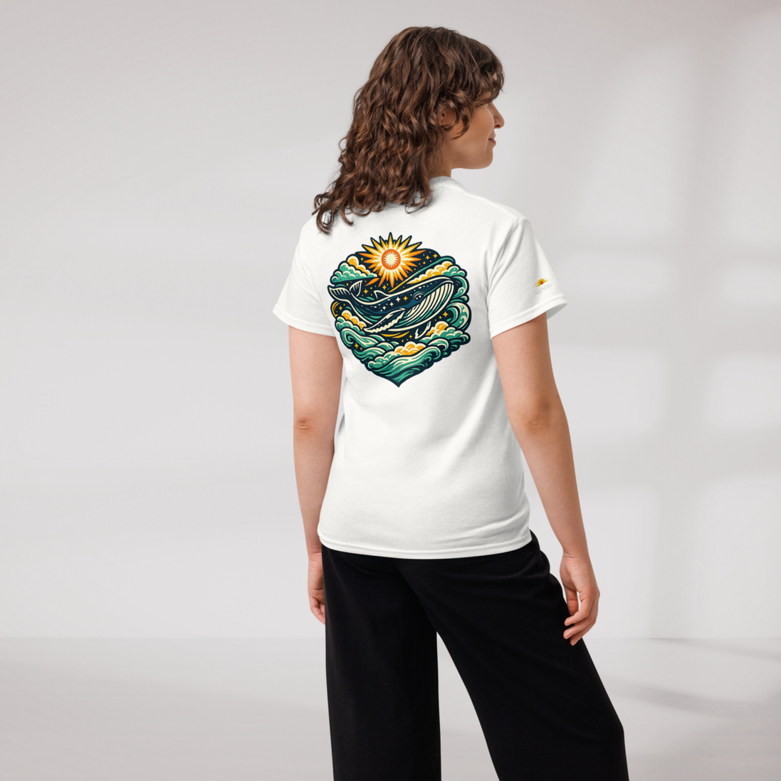 Cosmic Dreamer T-Shirt Vibrant Grün ver. – Farbe Weiß – Ansicht 8