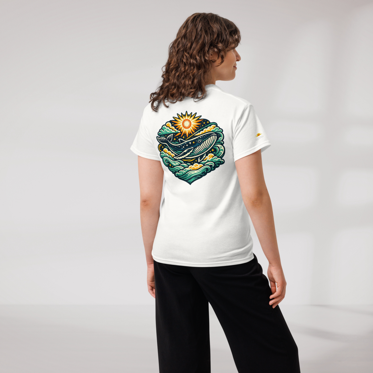 Cosmic Dreamer T-Shirt Vibrant Grün ver. – Farbe Weiß – Ansicht 8