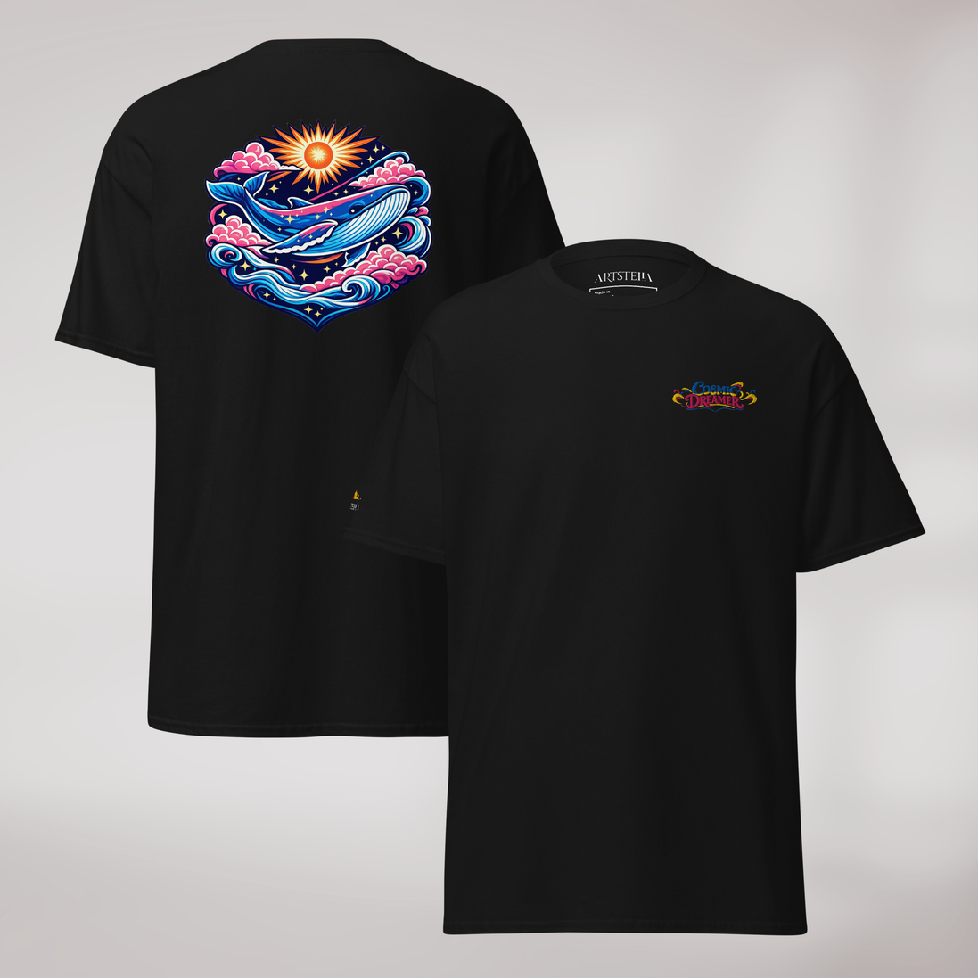 Cosmic Dreamer T-Shirt Vibrant – Farbe Schwarz – Ansicht 1