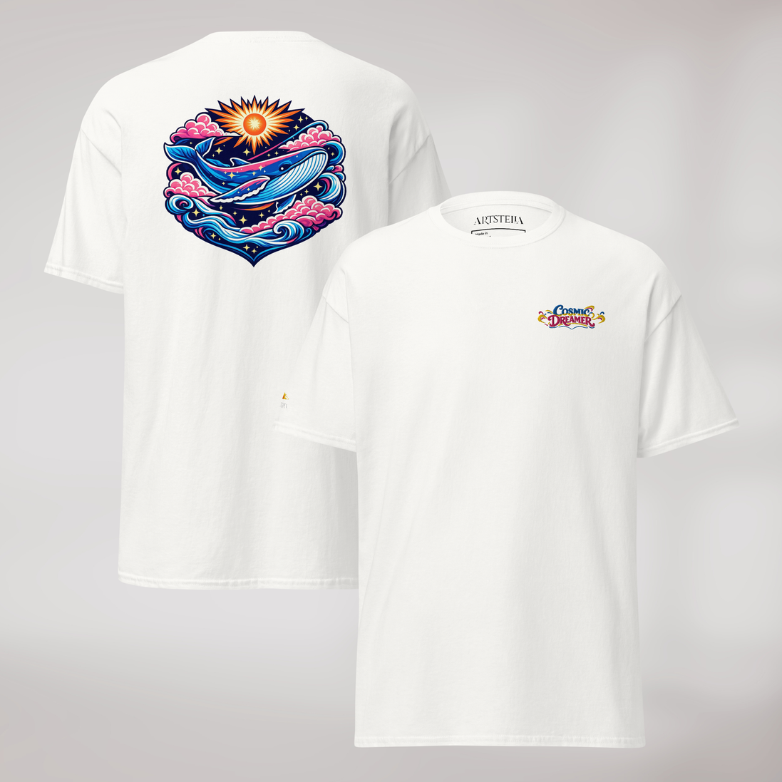 Cosmic Dreamer T-Shirt Vibrant – Farbe Weiß – Ansicht 1