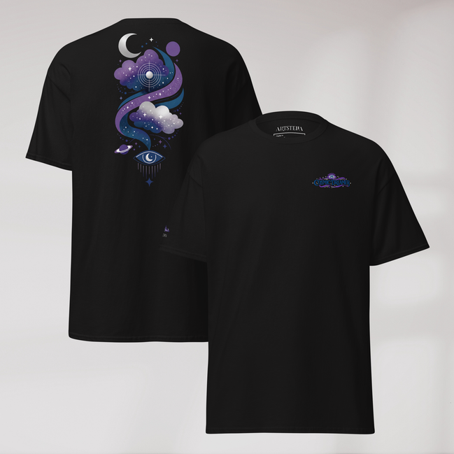 Cosmic Dreamer T-Shirt Mystisch – Farbe Schwarz – Ansicht 1