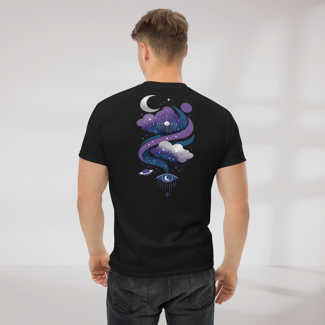 Cosmic Dreamer T-Shirt Mystisch – Farbe Schwarz – Ansicht 6