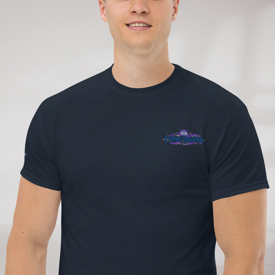 Cosmic Dreamer T-Shirt Mystisch – Farbe Navy – Ansicht 3