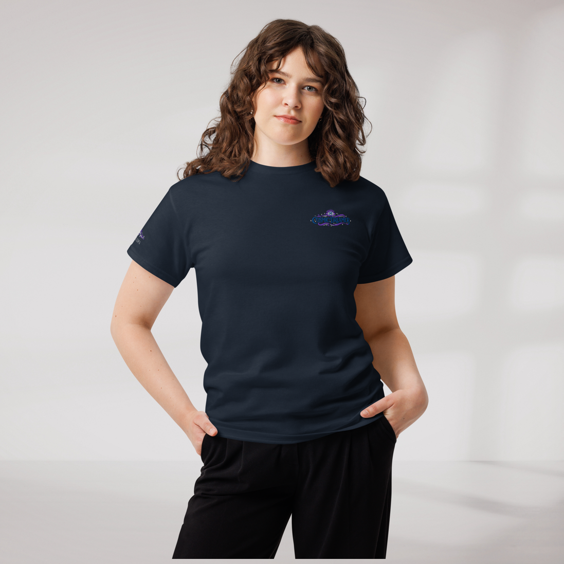 Cosmic Dreamer T-Shirt Mystisch – Farbe Navy – Ansicht 7