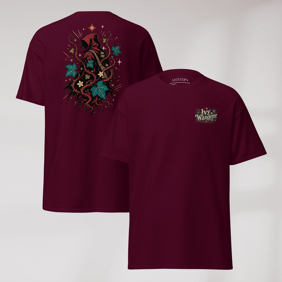 Ivy Wanderer T-Shirt Retro – Farbe Kastanienbraun – Ansicht 1