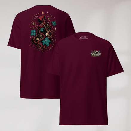 Ivy Wanderer T-Shirt Retro – Farbe Kastanienbraun – Ansicht 1