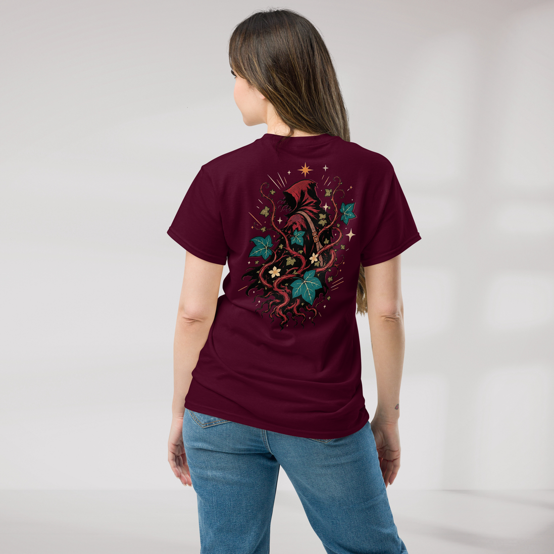 Ivy Wanderer T-Shirt Retro – Farbe Kastanienbraun – Ansicht 4