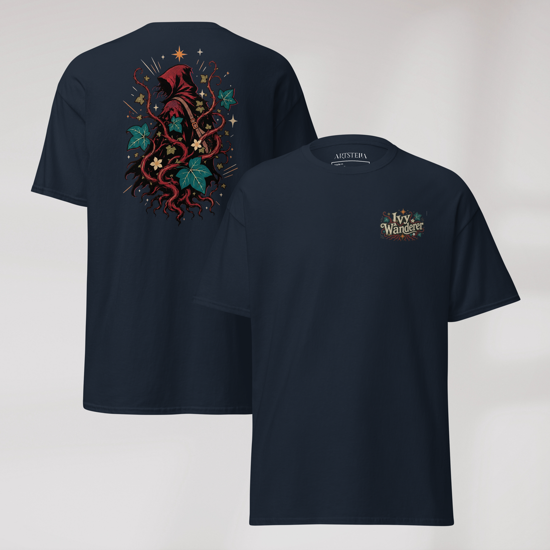 Ivy Wanderer T-Shirt Retro – Farbe Navy – Ansicht 1