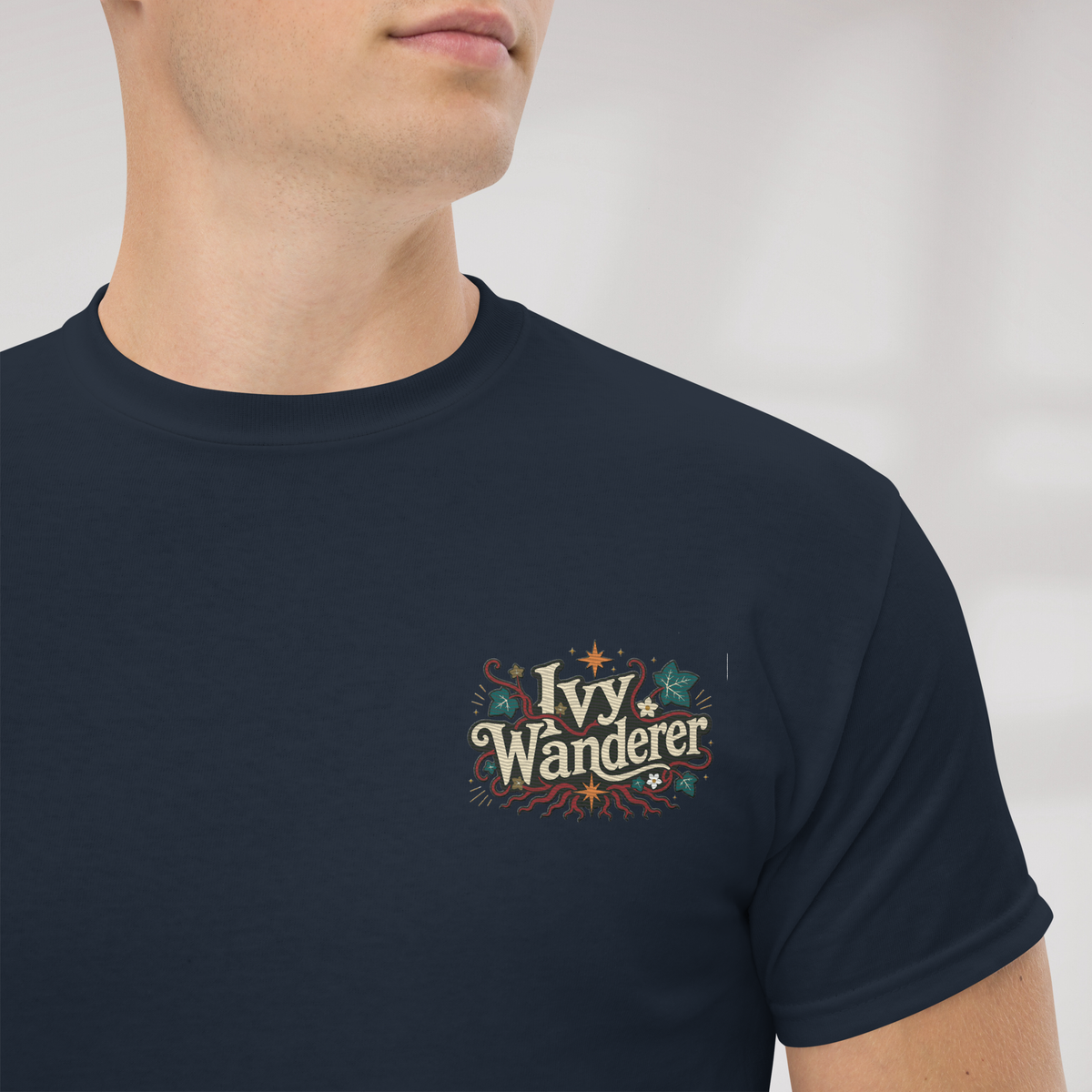 Ivy Wanderer T-Shirt Retro – Farbe Navy – Ansicht 2