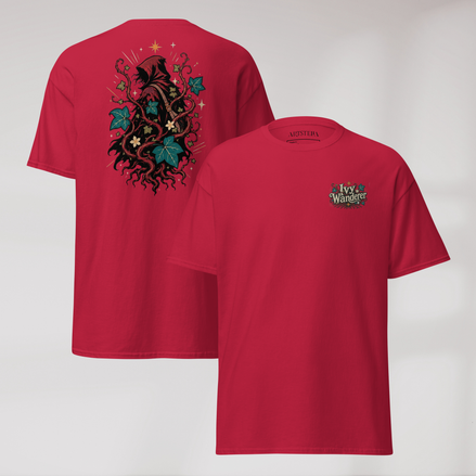 Ivy Wanderer T-Shirt Retro – Farbe Kardinalrot – Ansicht 1