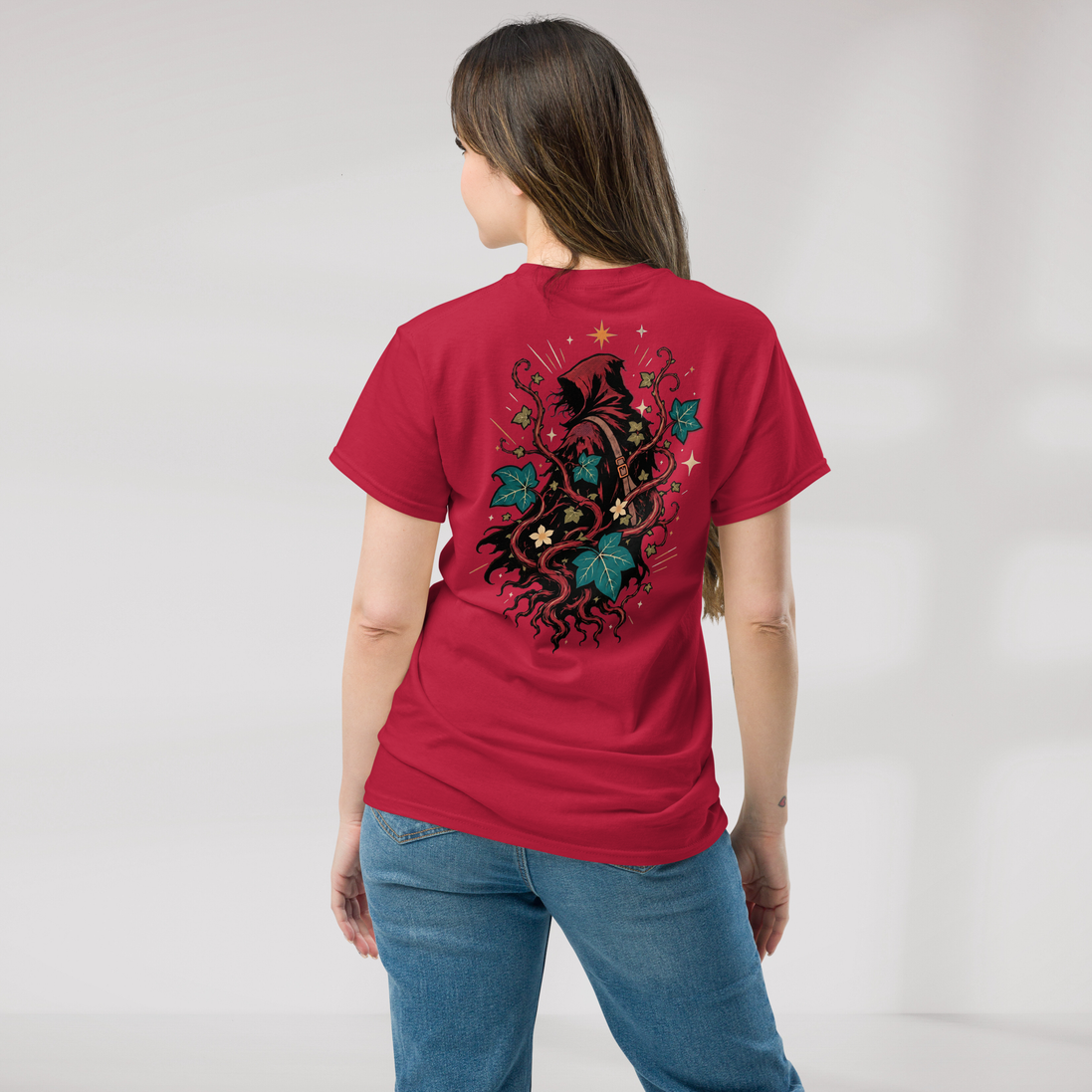 Ivy Wanderer T-Shirt Retro – Farbe Kardinalrot – Ansicht 5