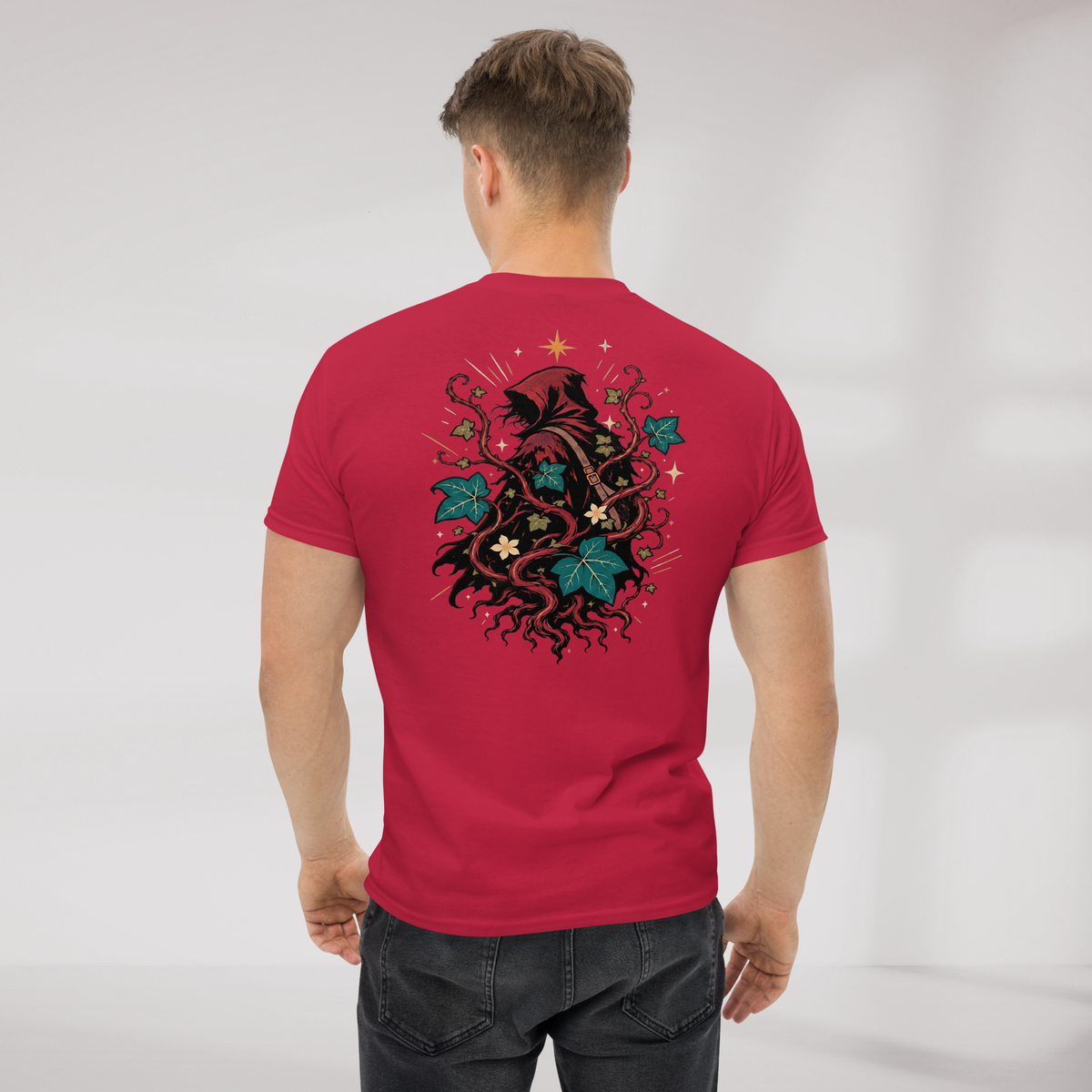 Ivy Wanderer T-Shirt Retro – Farbe Kardinalrot – Ansicht 7