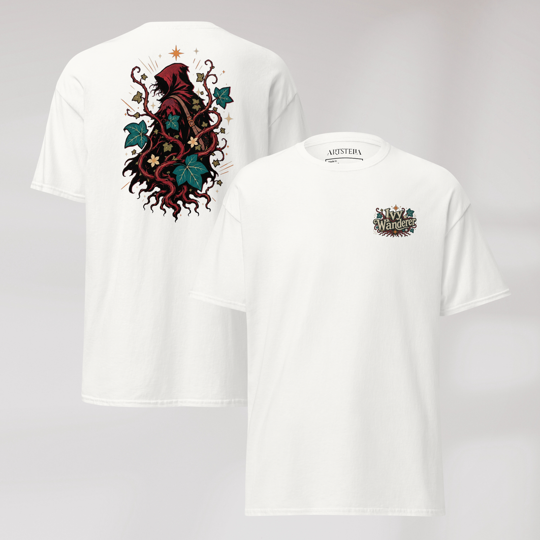 Ivy Wanderer T-Shirt Retro – Farbe Weiß – Ansicht 1