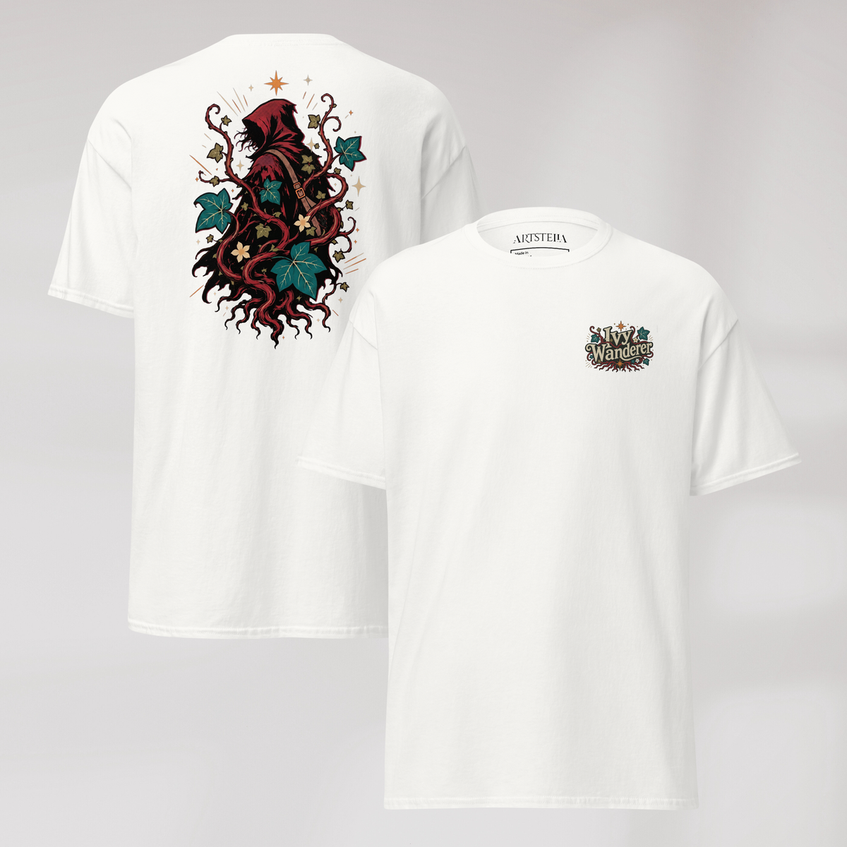 Ivy Wanderer T-Shirt Retro – Farbe Weiß – Ansicht 1