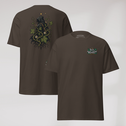 Ivy Wanderer T-Shirt Grün ver. – Farbe Dunkle Schokolade – Ansicht 1