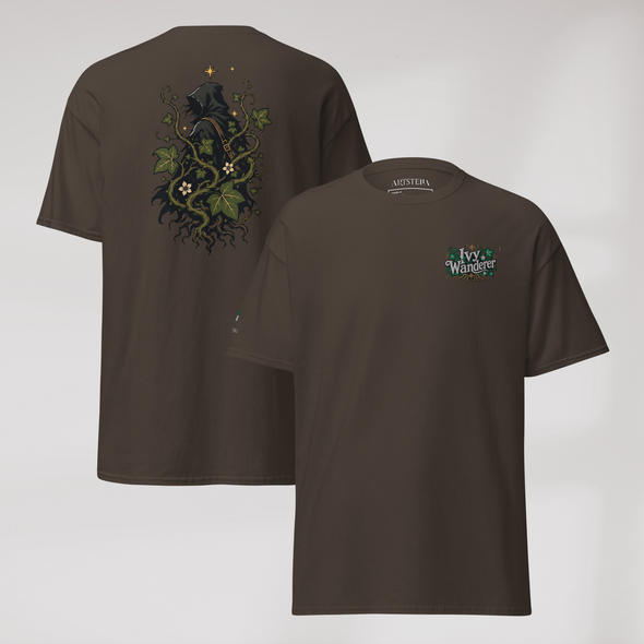 Ivy Wanderer T-Shirt Grün ver. – Farbe Dunkle Schokolade – Ansicht 1