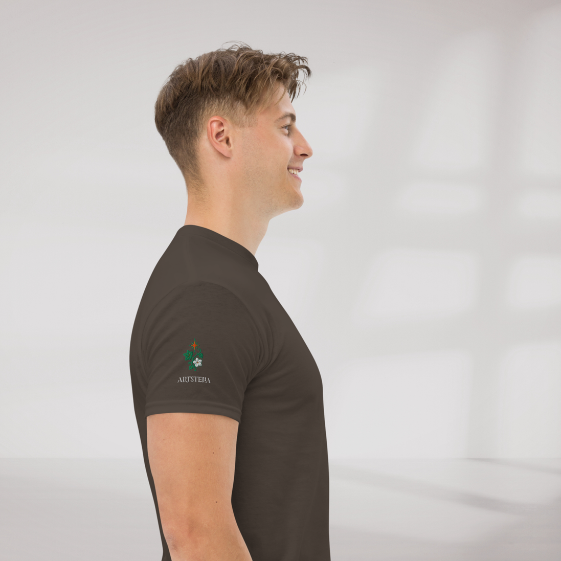Ivy Wanderer T-Shirt Grün ver. – Farbe Dunkle Schokolade – Ansicht 4