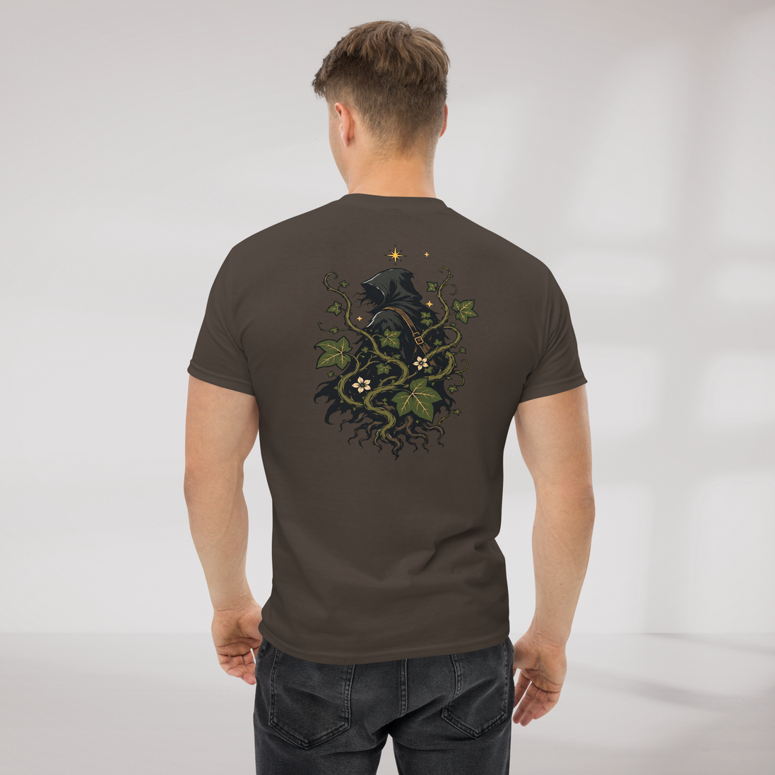 Ivy Wanderer T-Shirt Grün ver. – Farbe Dunkle Schokolade – Ansicht 6