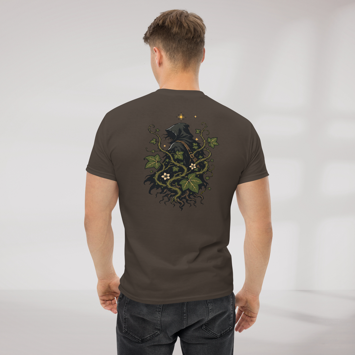 Ivy Wanderer T-Shirt Grün ver. – Farbe Dunkle Schokolade – Ansicht 6