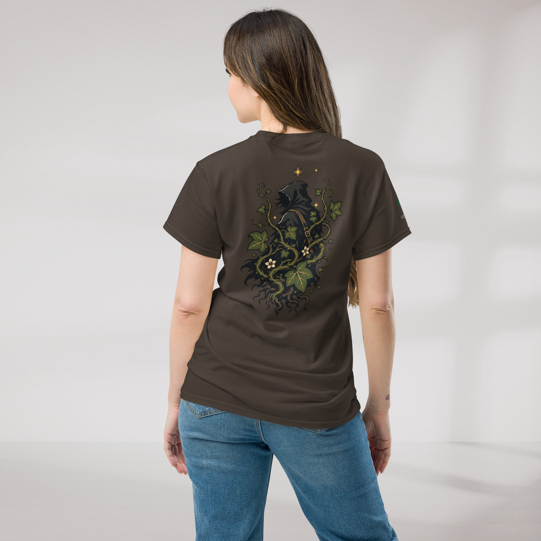 Ivy Wanderer T-Shirt Grün ver. – Farbe Dunkle Schokolade – Ansicht 8