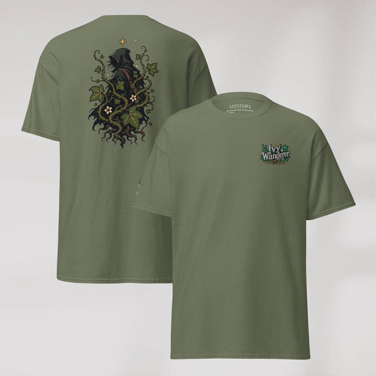 Ivy Wanderer T-Shirt Grün ver. – Farbe Militärgrün – Ansicht 1