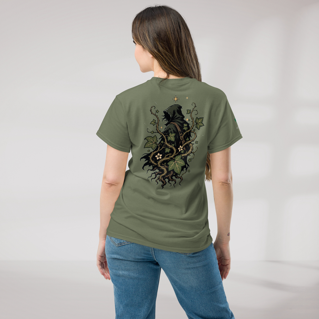 Ivy Wanderer T-Shirt Grün ver. – Farbe Militärgrün – Ansicht 8