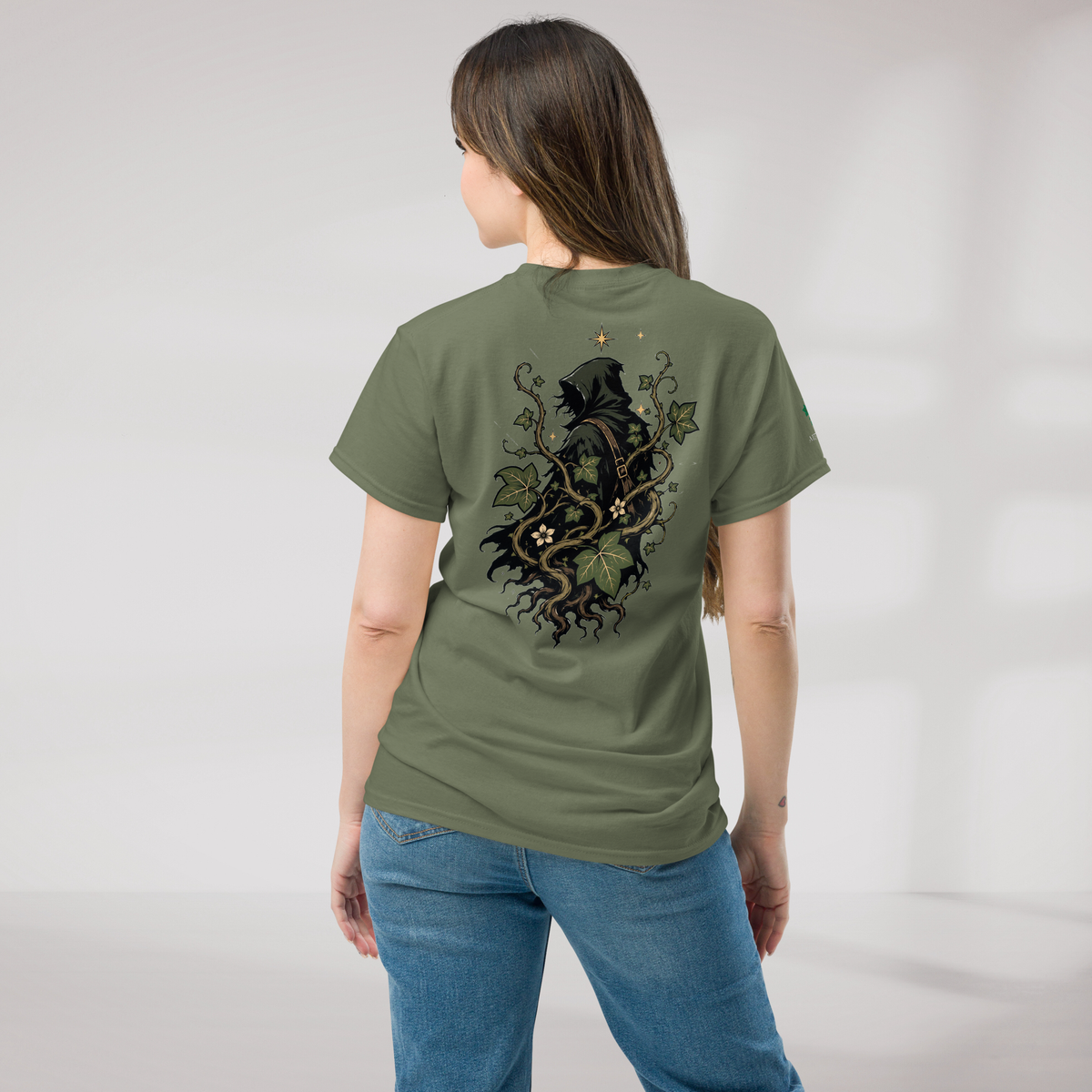 Ivy Wanderer T-Shirt Grün ver. – Farbe Militärgrün – Ansicht 8