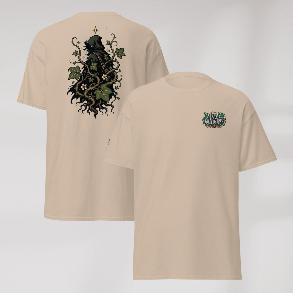 Ivy Wanderer T-Shirt Grün ver. – Farbe Sand – Ansicht 1