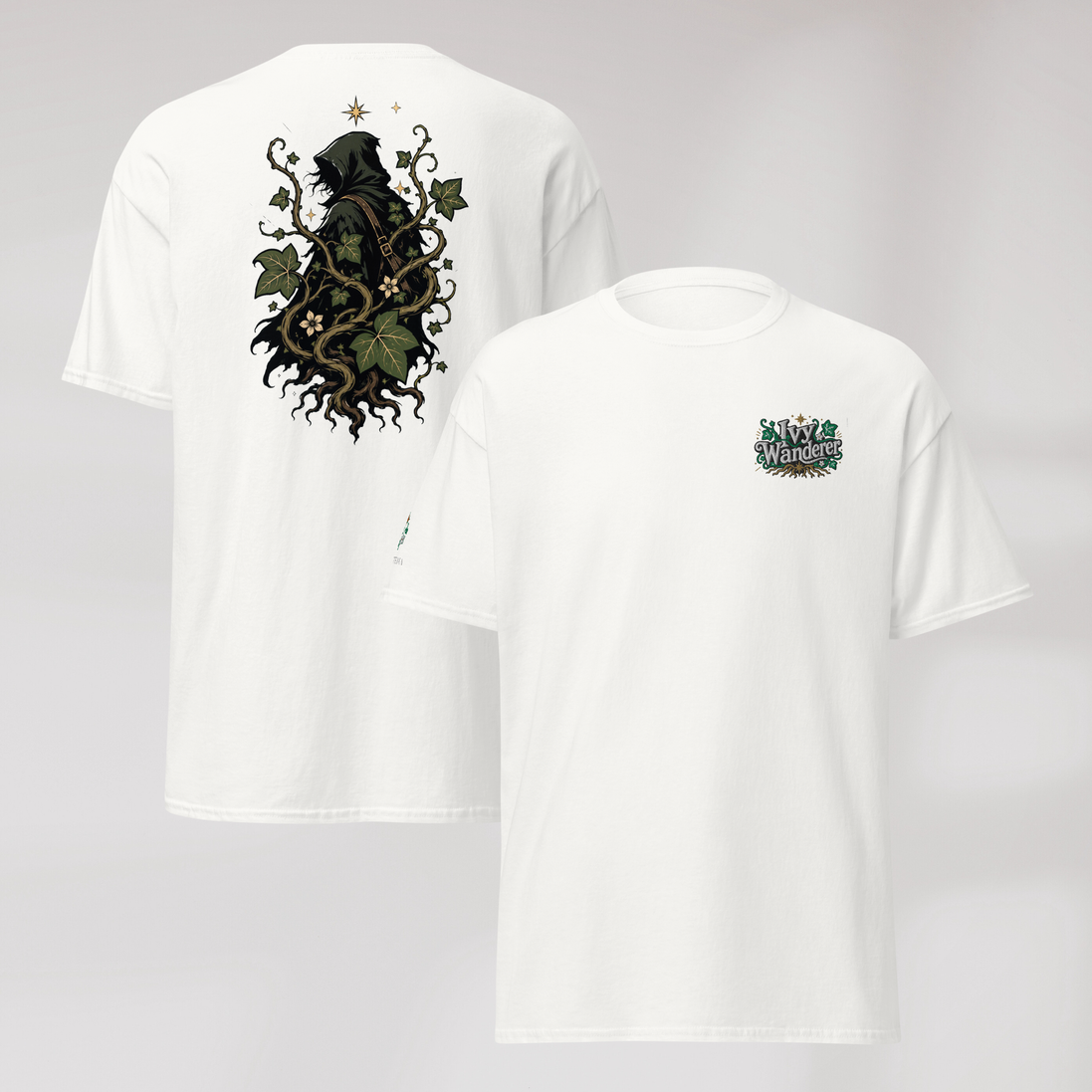Ivy Wanderer T-Shirt Grün ver. – Farbe Weiß – Ansicht 1